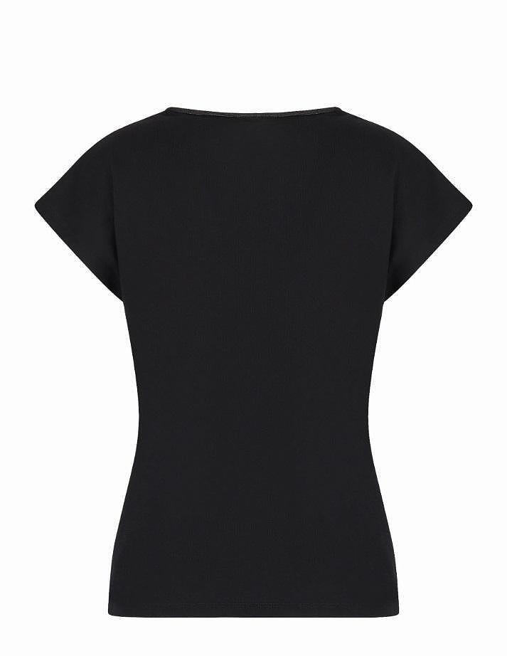 Tricou emporio armani train winter essentials w eco leather tee 6ltt1201200 - imagine 2