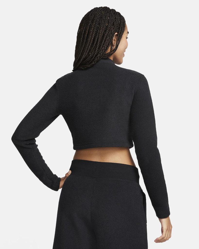 Bluza Nike W Nsw Phnx Plsh Ls Crop Top FN3619-010