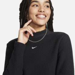 Bluza Nike W Nsw Phnx Plsh Ls Crop Top FN3619-010