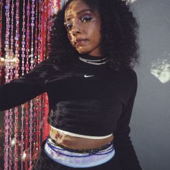 Bluza Nike W Nsw Phnx Plsh Ls Crop Top FN3619-010